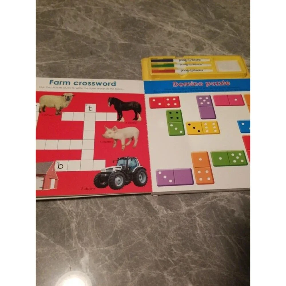 Large wipe clean activity puzzle fun book